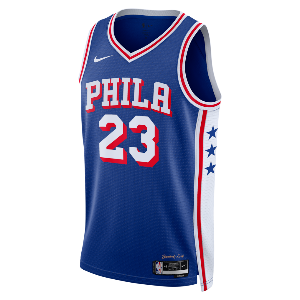 LeBron James #23 Philadelphia 76ers White City Edition Swingman Jersey