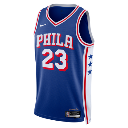 LeBron James #23 Philadelphia 76ers White City Edition Swingman Jersey