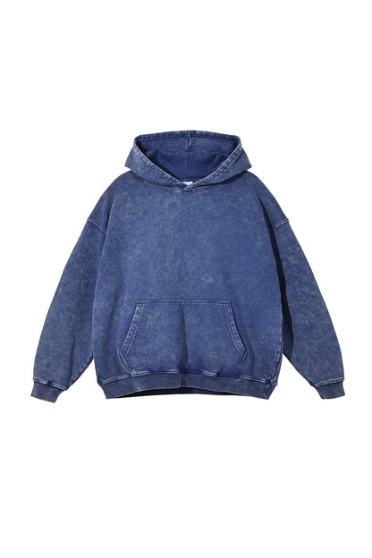 100% Cotton 420GSM Washed Vintage Hoodie
