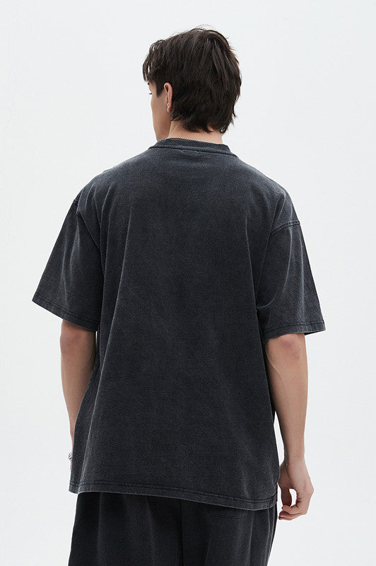 250GSM Pigment Dyed Washed Tee