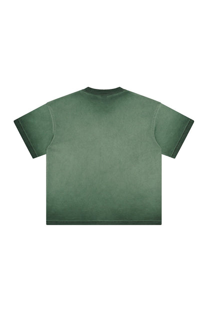 250GSM Double Stitch Sleeve Hem Washed Tee