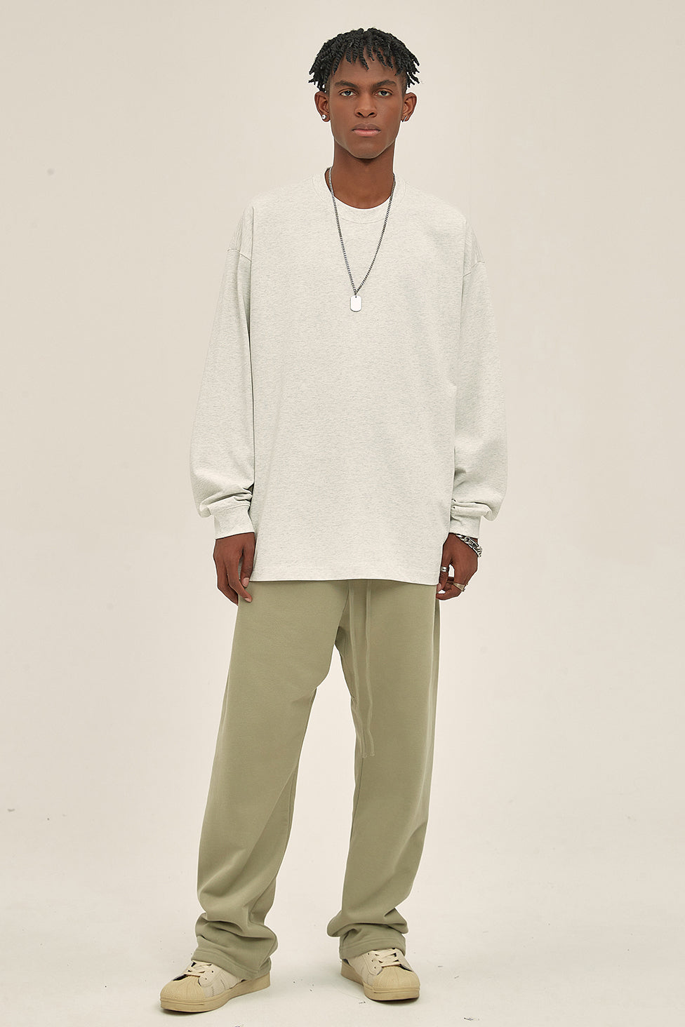 305GSM Oversized Long Sleeve Crew