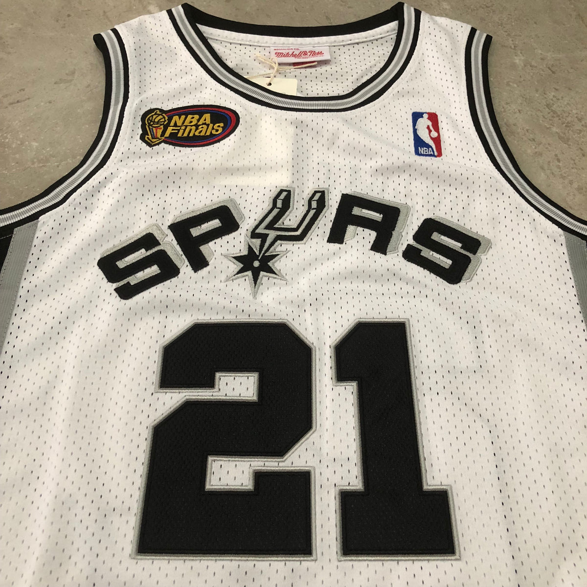 San Antonio Spurs Tim Duncan #21 Throwback Jersey - Dense Embroidery