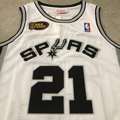 San Antonio Spurs Tim Duncan #21 Throwback Jersey - Dense Embroidery
