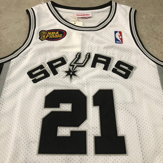 San Antonio Spurs Tim Duncan #21 Throwback Jersey - Dense Embroidery