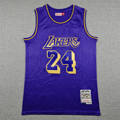 Kobe Bryant #24 Los Angeles Lakers 1996-97 Throwback Embroidered Jersey