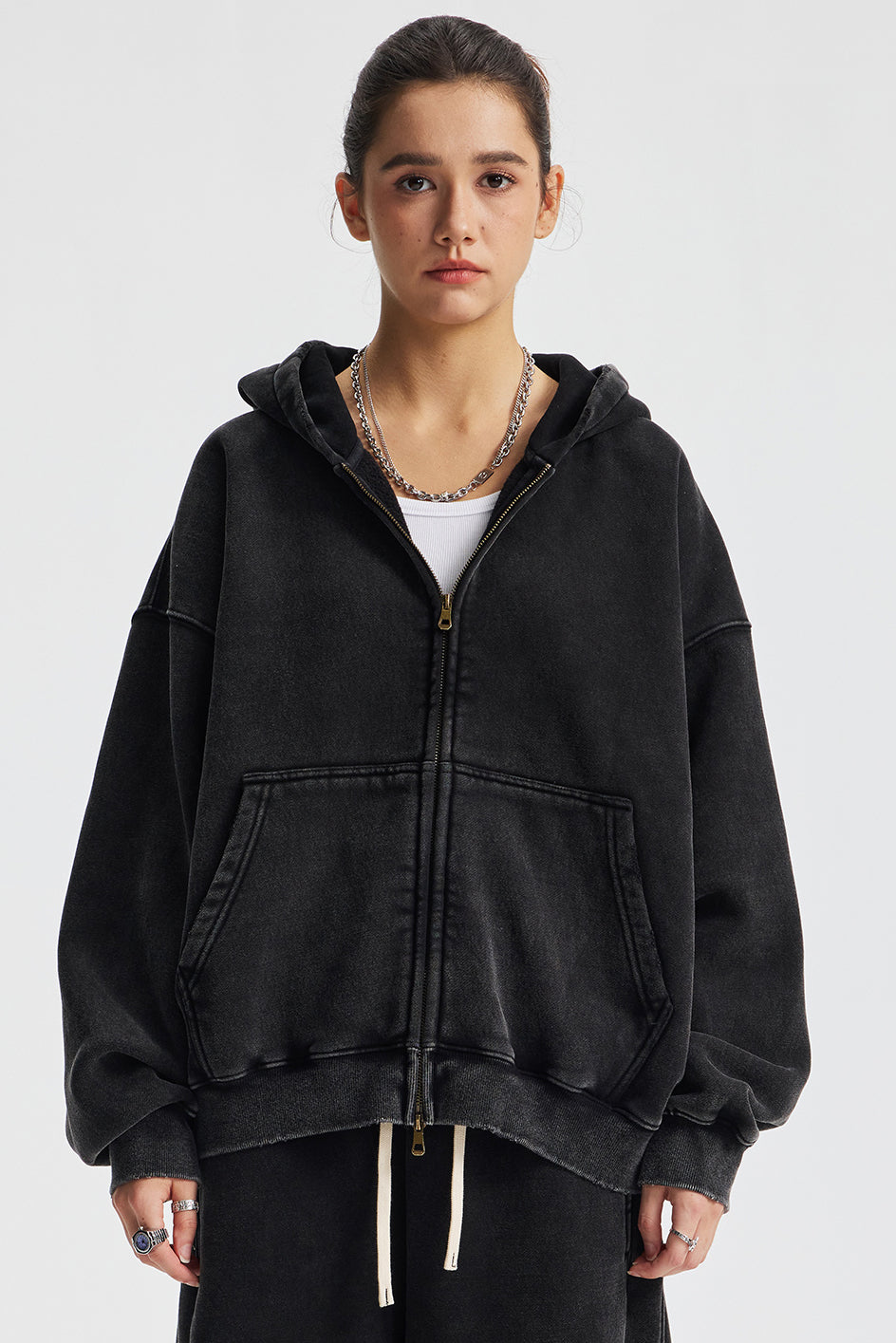 370GSM Pigment Dyed Fleece Boxy Hoodie
