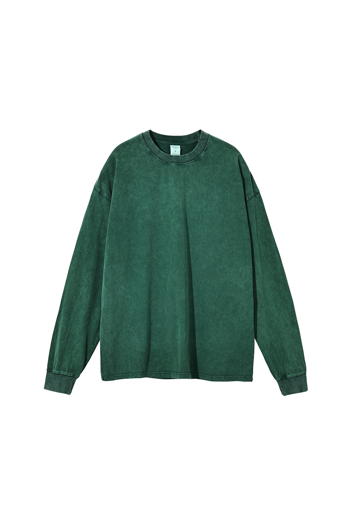 250GSM Vintage Washed Long Sleeve Crew