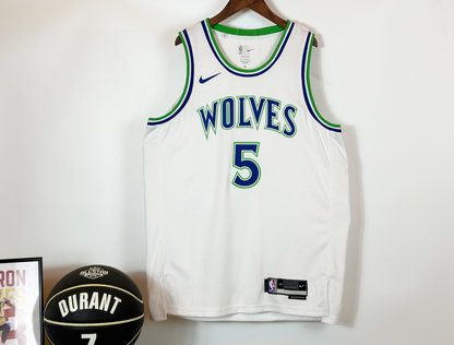 Anthony Edwards #5 Minnesota Timberwolves Heat Press Jersey