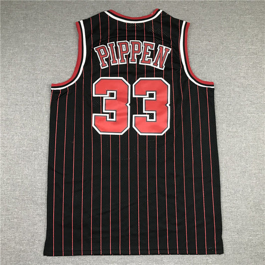 Chicago Bulls Scottie Pippen #33 1995-96 Throwback ― Embroidered