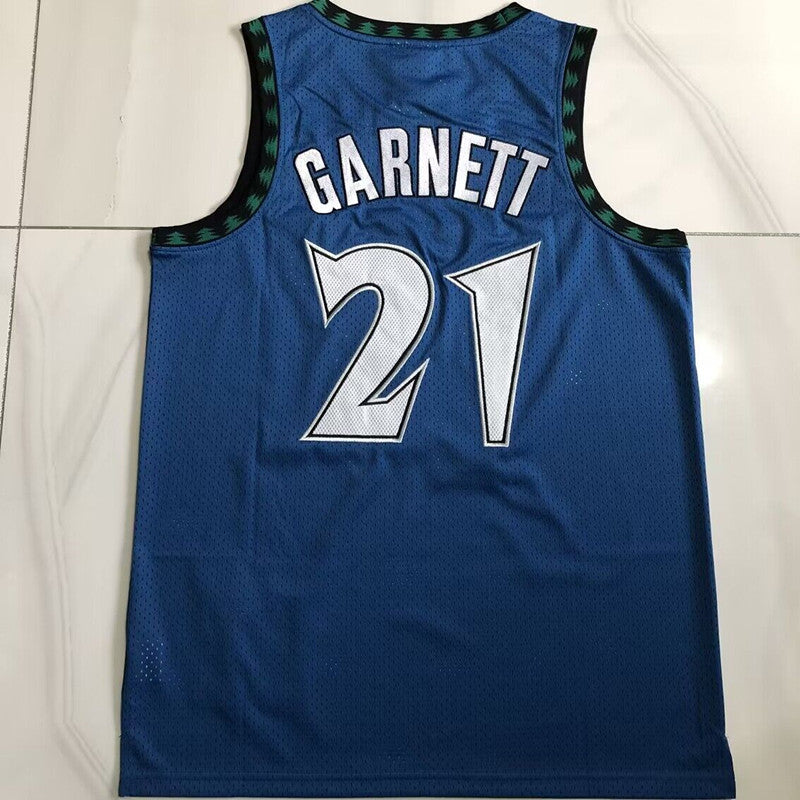 Minnesota Timberwolves Kevin Garnett #21 Dense Embroidery