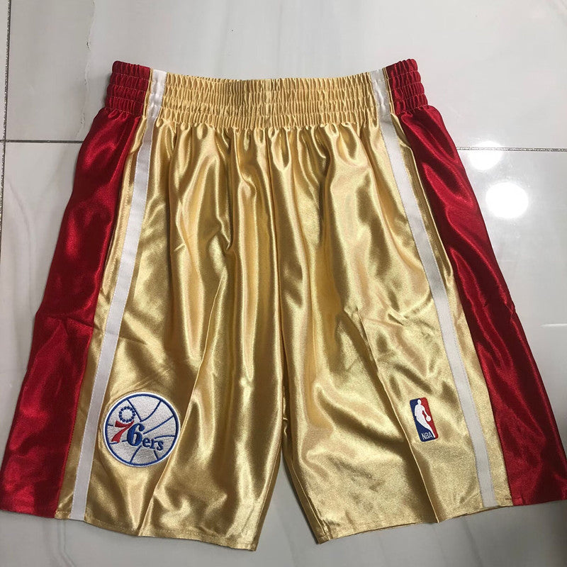 Philadelphia 76ers Platinum Edition Shorts ― Embroidered