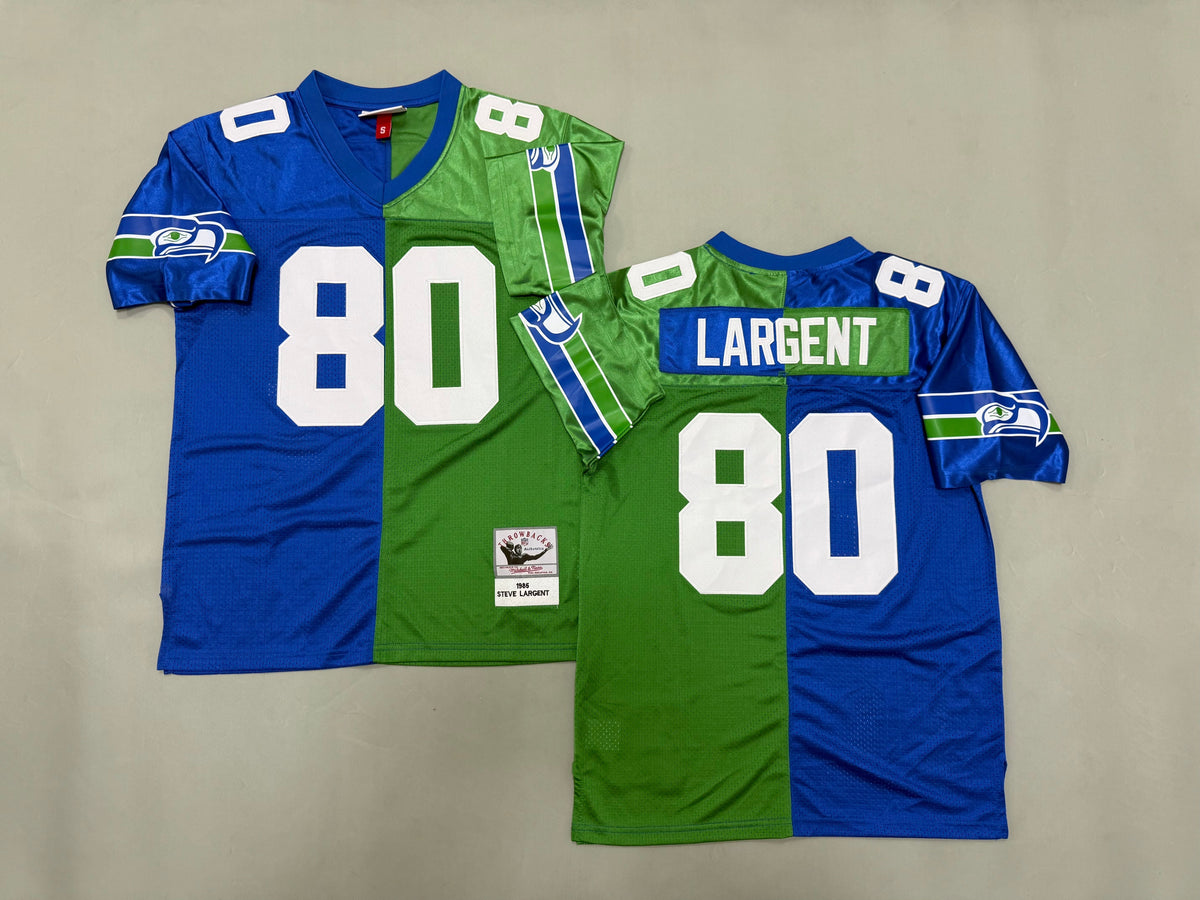 Mens Steve Largent#80 Seattle Seahawks  Vintage Throwback Jersey
