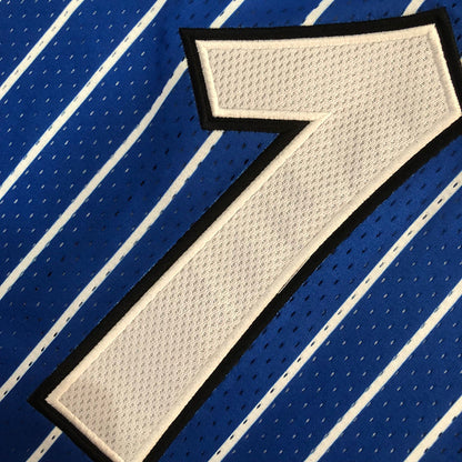 Orlando Magic Anfernee Hardaway #1 Blue Throwback Jersey - Dense Embroidery