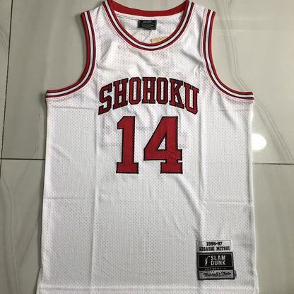 Slam Dunk Shohoku #14  Throwback Jersey - Dense Embroidery