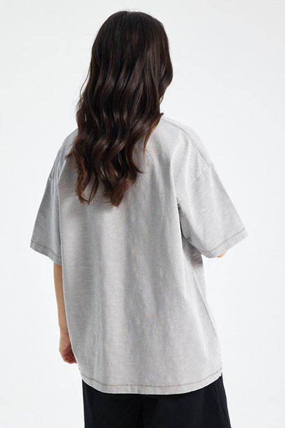 275GSM Pigment Dyed Light Washed Tee