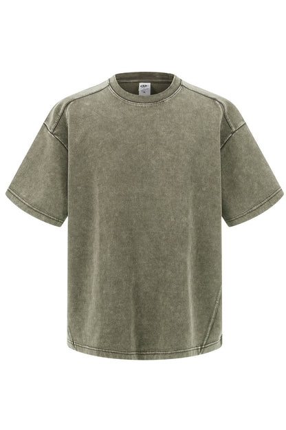 305GSM Splicing Washed Tee