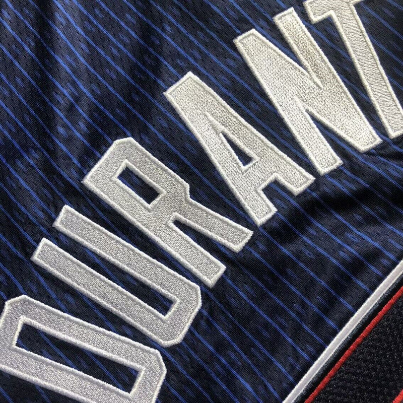 USA Basketball Team Kevin Wayne Durant #7 blue Throwback Jersey -  Dense Embroidery