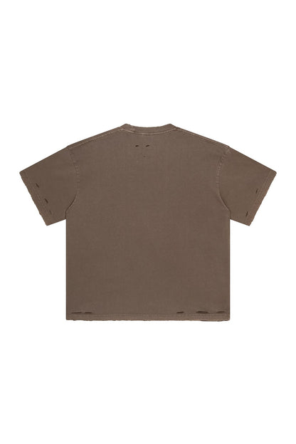 275GSM Distressed Vintage Washed Tee