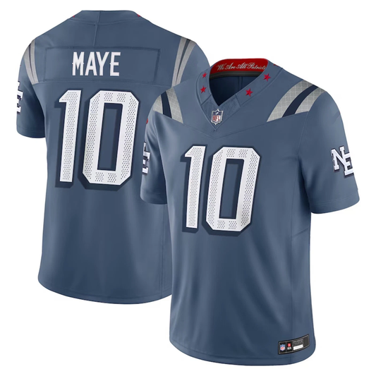 Drake Maye #10 New England Patriots 2025 Rivalries Collection Vapor F.U.S.E. Limited Jersey