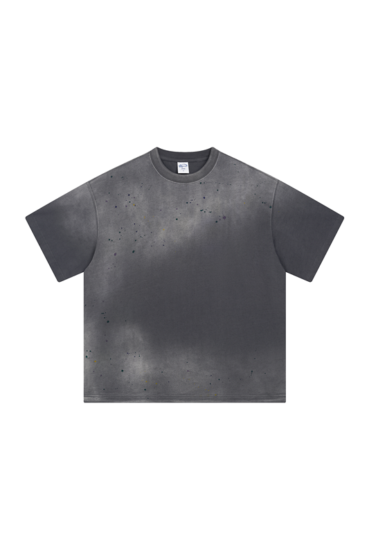 275GSM Ink Spray Washed Tee