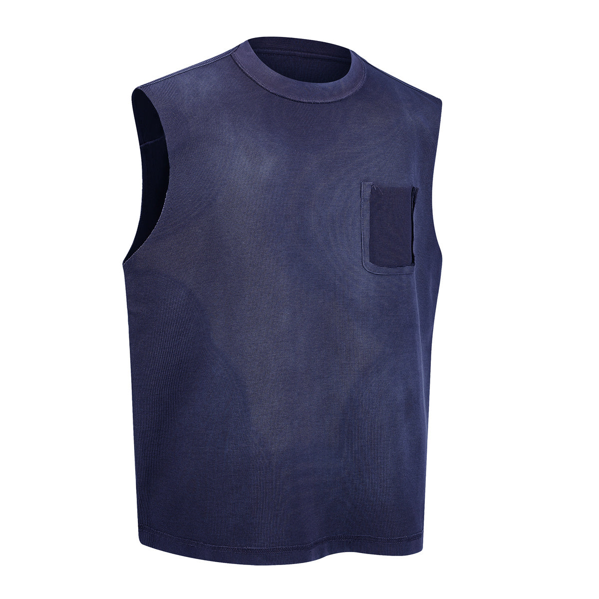 325GSM Sun Fade Waffle Material Muscle Tee