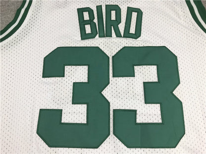 Boston Celtics Larry Bird #33 1985-86 Throwback ！ Embroidered Jersey