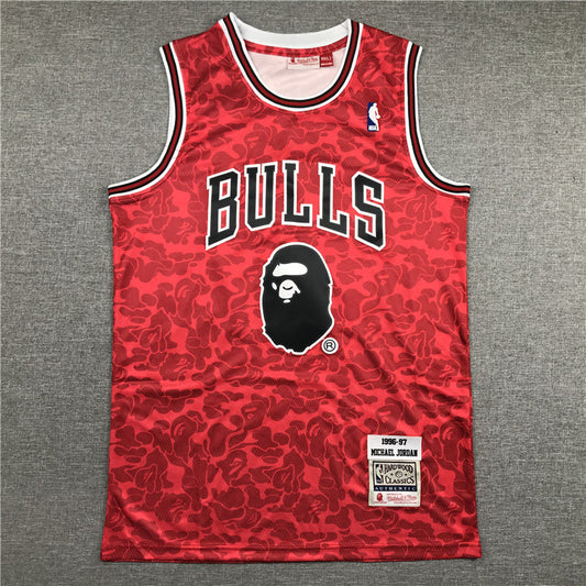 Chicago Bulls Michael Jordan BAPE #23 1996-97 Throwback ― Embroidered