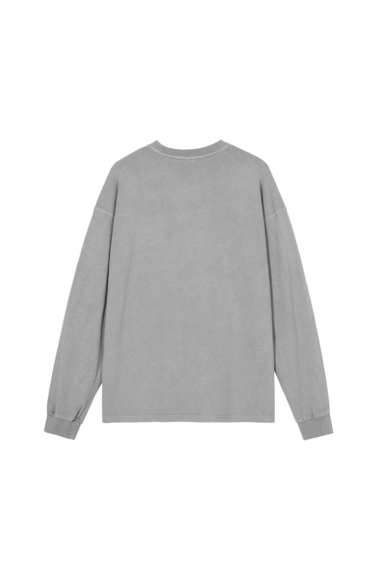 310GSM Pigment Dyed Washed Long Sleeve Crew