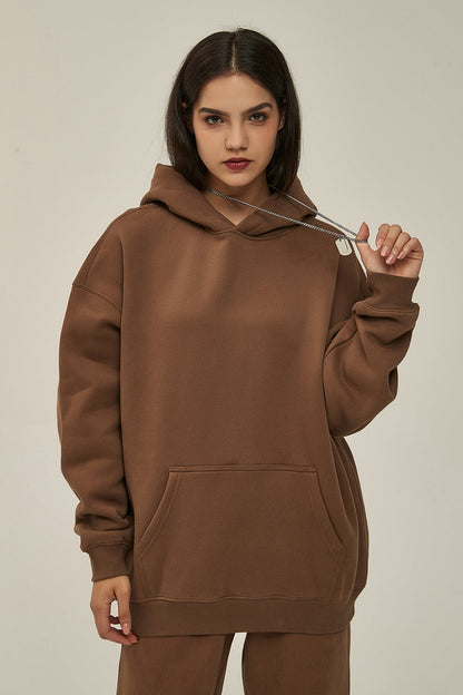 350GSM Fleece Solid Color Hoodie