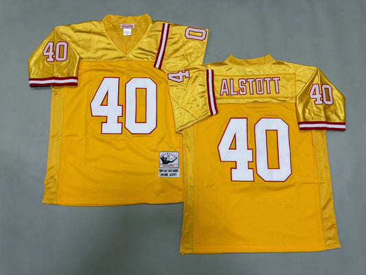 Mens Mike Alstott#40 Tampa Bay Buccaneers Vintage Throwback Jersey