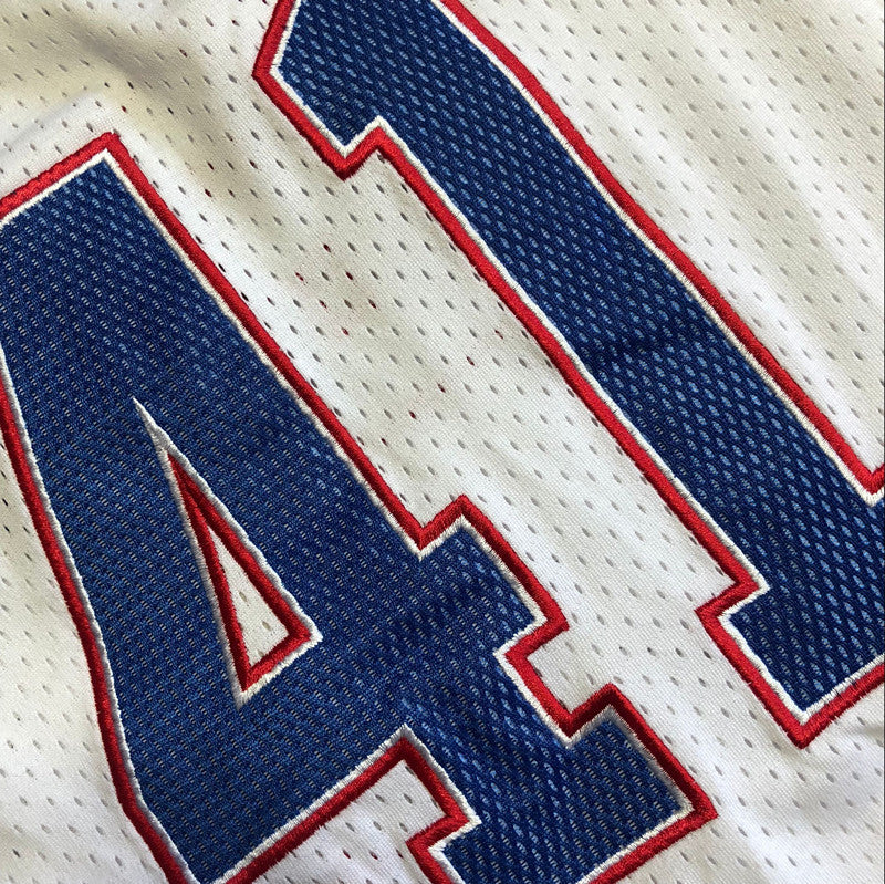 All-Star Dirk Nowitzki #41 Throwback Jersey - Dense Embroidery