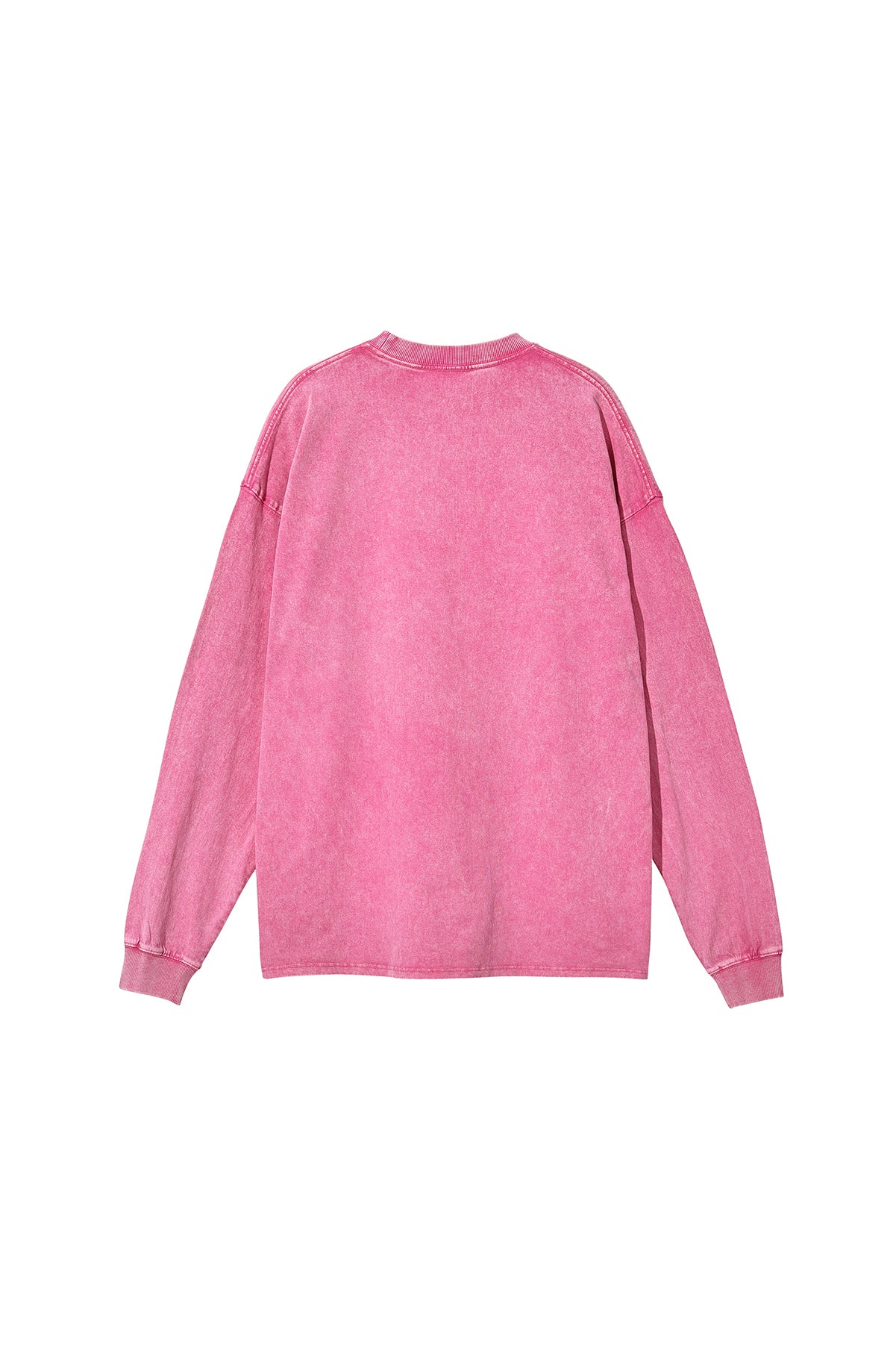250GSM Vintage Washed Long Sleeve Crew