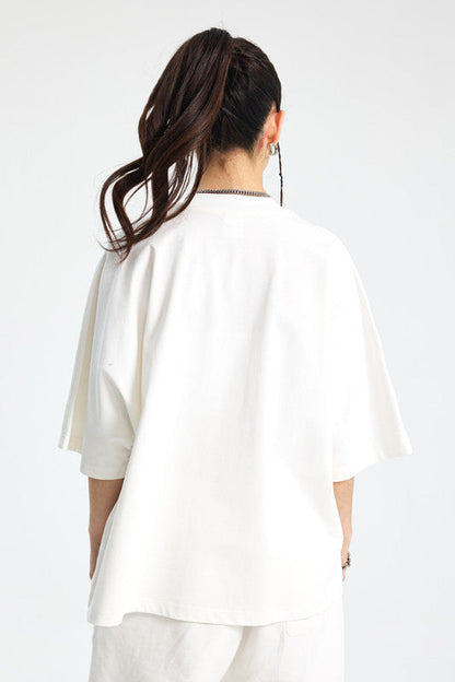 275GSM Solid Color Boxy Tee
