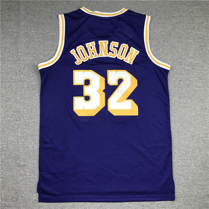 Magic Johnson Los Angeles Lakers #32 1984-85 Throwback Jersey