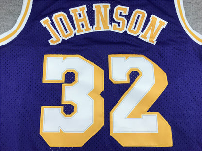 Magic Johnson Los Angeles Lakers #32 1984-85 Throwback Jersey