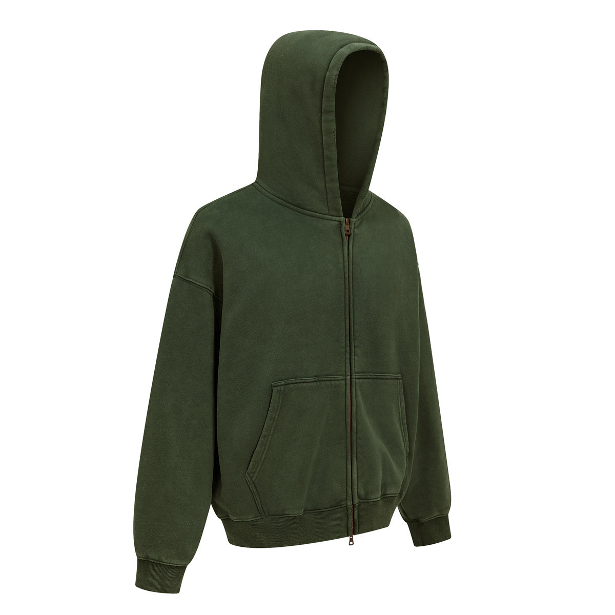 370GSM Pigment Dyed Fleece Boxy Hoodie