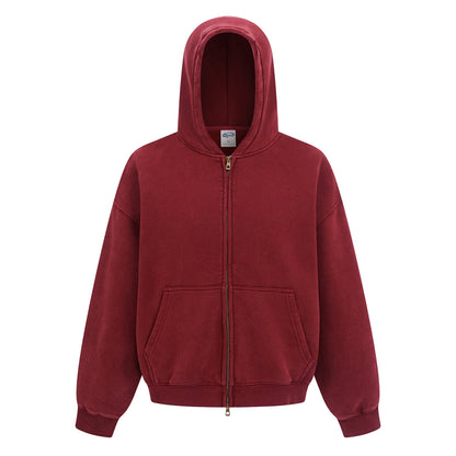 370GSM Pigment Dyed Fleece Boxy Hoodie