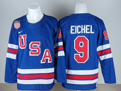 Jack Eichel USA 2026 Olympic Home Jersey - Royal