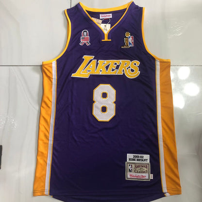 Los Angeles Lakers Kobe Bryant #8 Throwback Jersey - Dense Embroidery