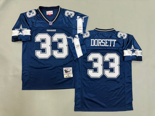 Mens Tony Dorsett#33 Dallas Cowboys Vintage Throwback Jersey
