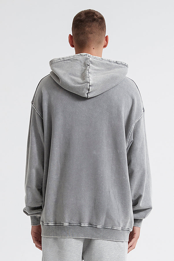 100% Cotton 420GSM Washed Vintage Hoodie
