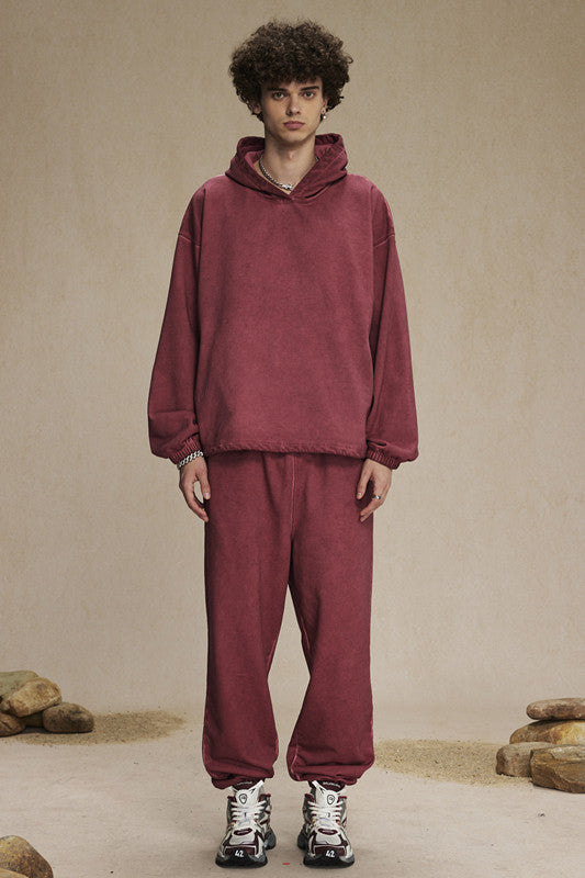 450GSM Dirty Effect Washed Out Sweatpants