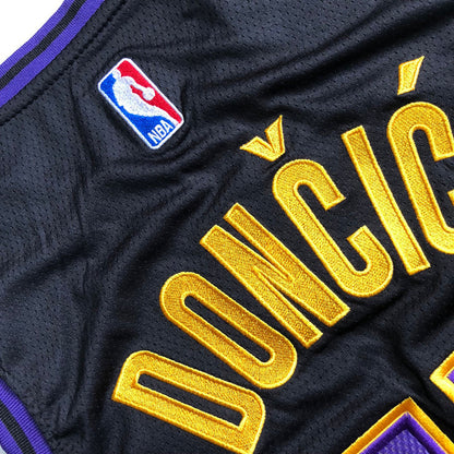 Los Angeles Lakers Luka Dončić #77 Throwback Jersey - Dense Embroidery