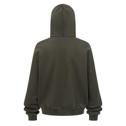 430GSM Boxy Fit Fleece Solid Color Hoodie
