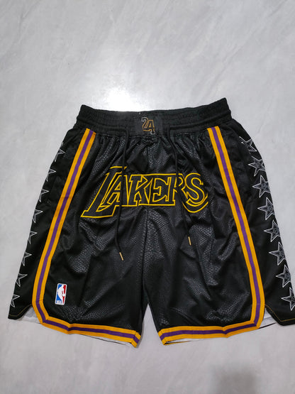 Los Angeles Lakers Black Snakeskin Pocket Shorts