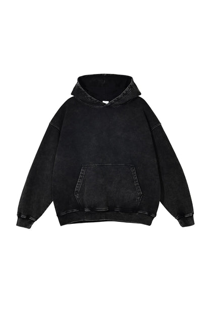 100% Cotton 420GSM Washed Vintage Hoodie
