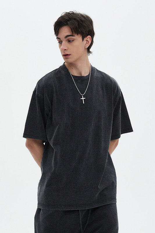 250GSM Pigment Dyed Washed Tee
