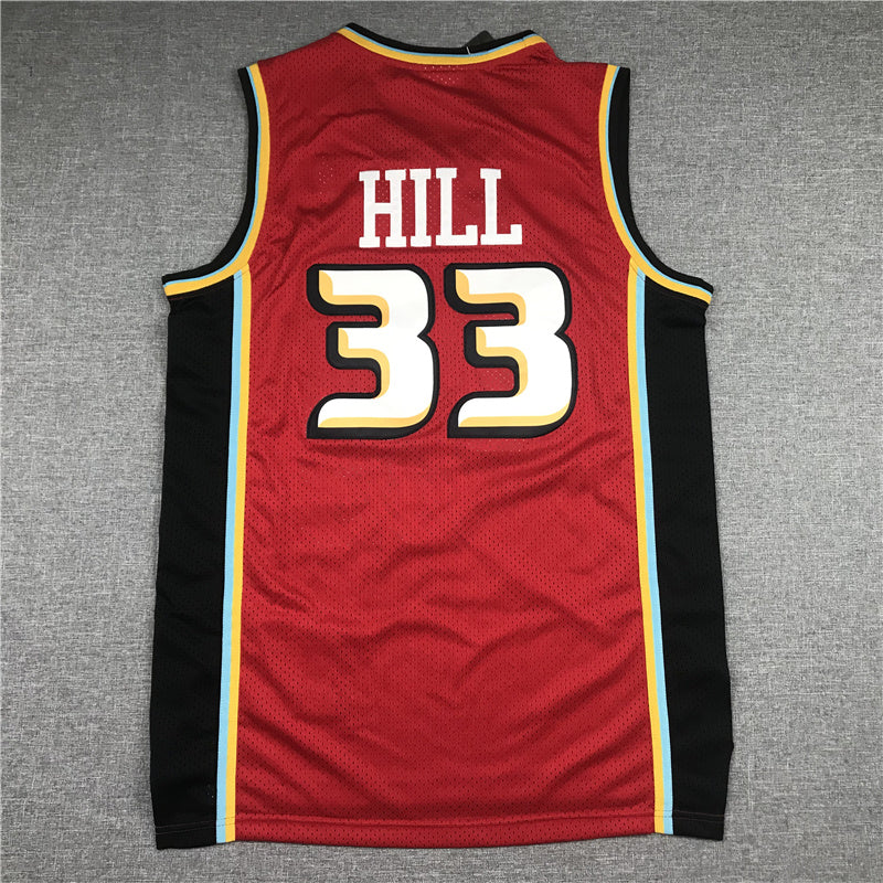 Detroit Pistons Grant Hill #33 1998-99 Throwback ！ Embroidered