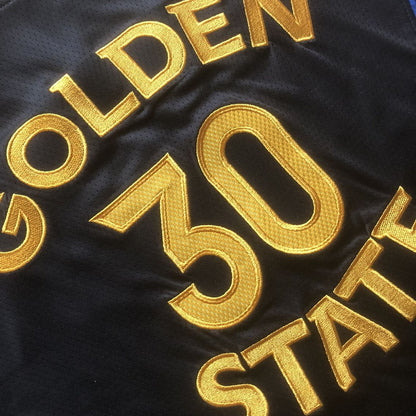 Golden State Warriors Stephen Curry #30 Announcement Version Jersey -  Dense Embroidery